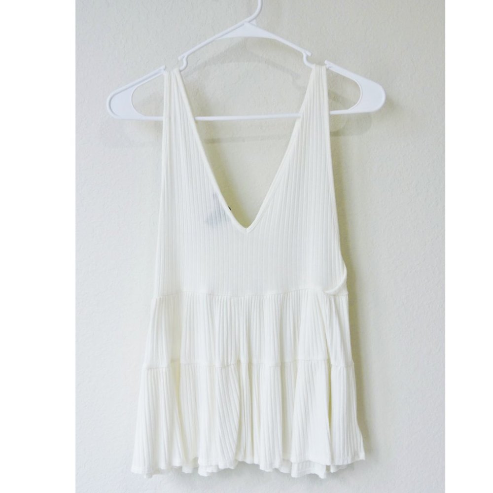 beach breathable white top size S